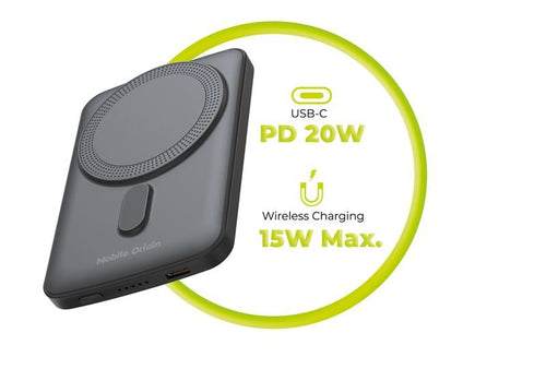 Mobile Origin Wireless Magnetic PowerBank 5000mAh PB10