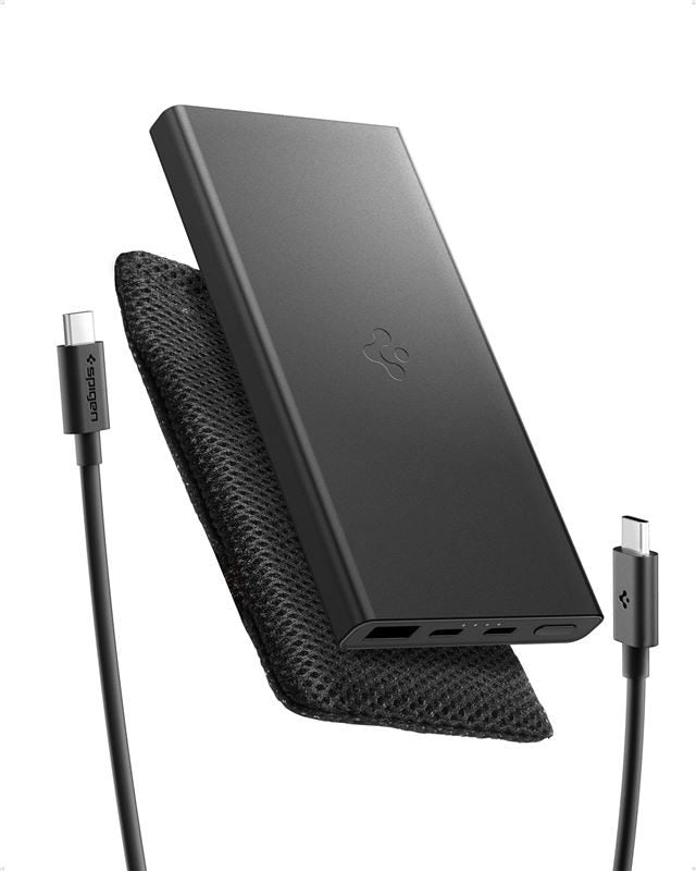 Spigen Essential 10,000mAh 22.5W Portable Charger, black EA2210