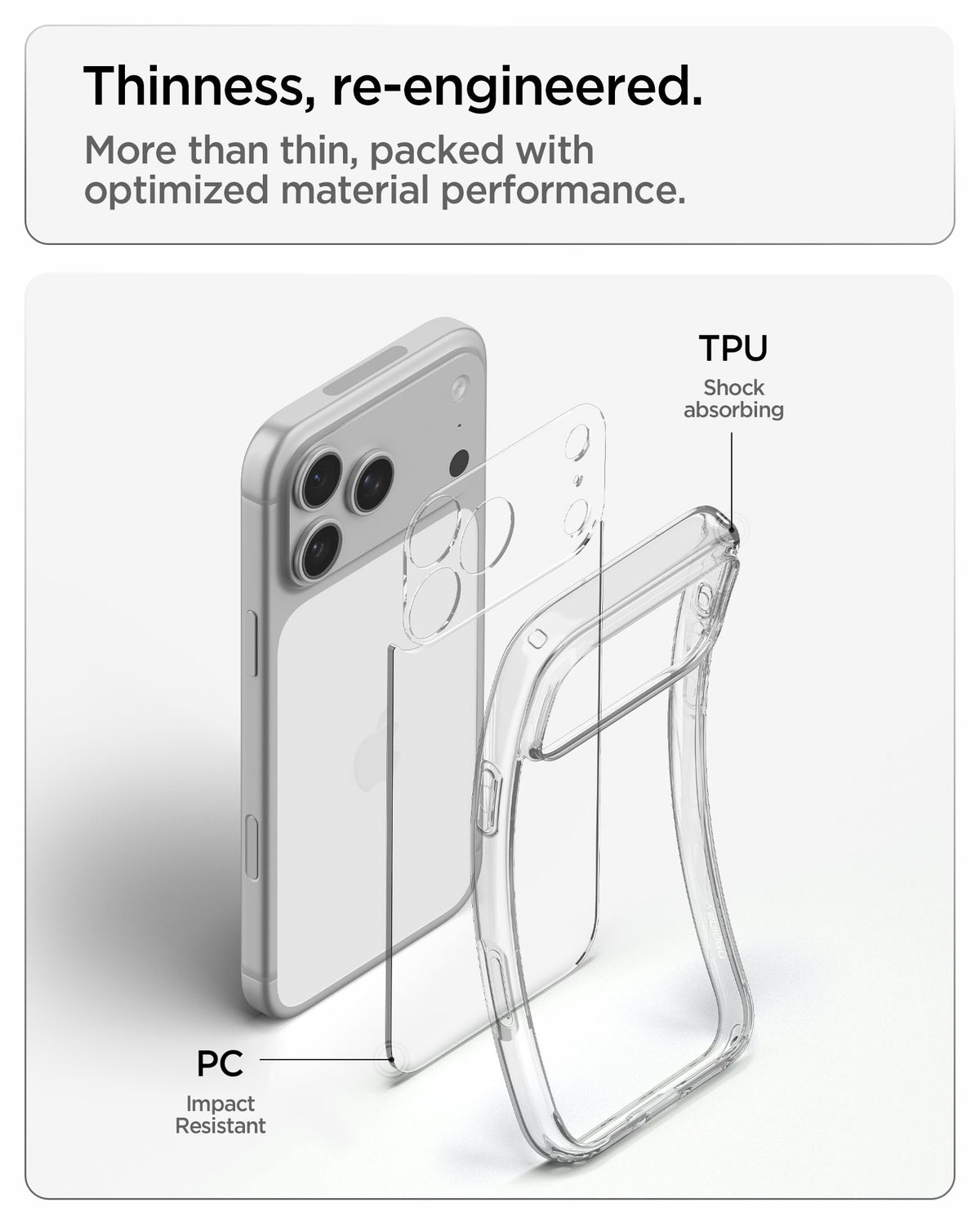 Spigen Ultra Hybrid, crystal clear - iPhone 2026 Pro Max/17/18 Pro Max,