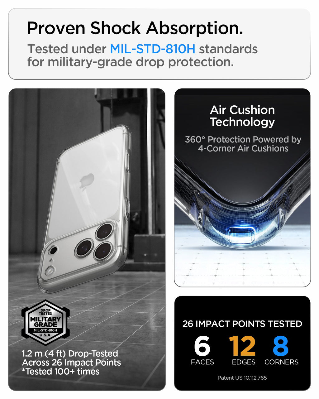 Spigen Ultra Hybrid, crystal clear - iPhone 2026 Pro Max/17/18 Pro Max,