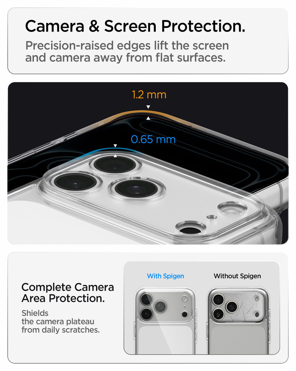 Spigen Ultra Hybrid, crystal clear - iPhone 2026 Pro Max/17/18 Pro Max,