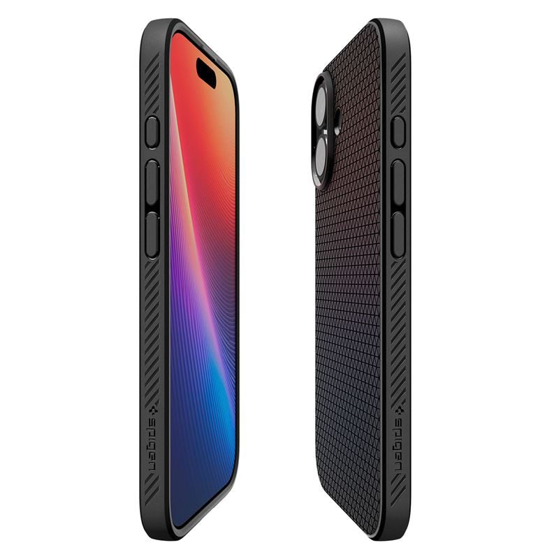 Spigen Liquid Air, matte black - iPhone 17