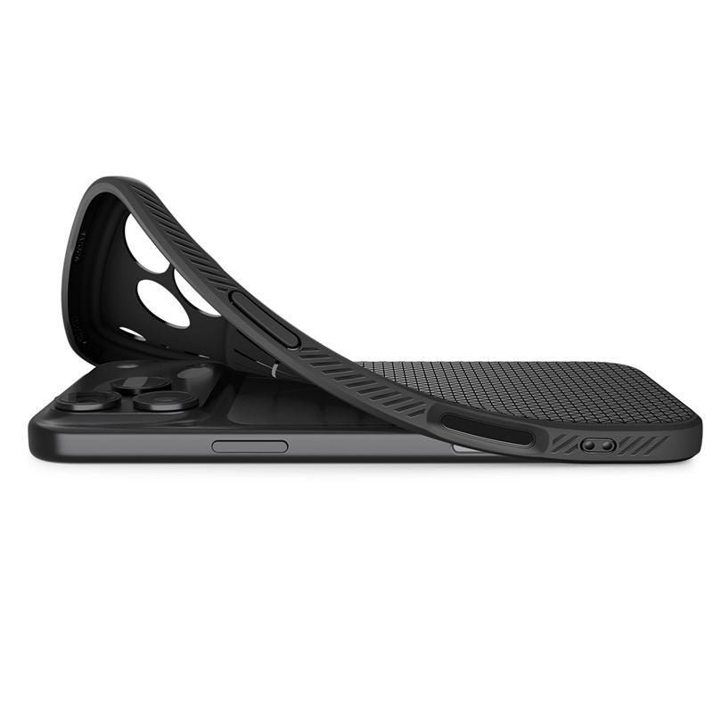 Spigen Liquid Air, matte black - iPhone 17 Pro