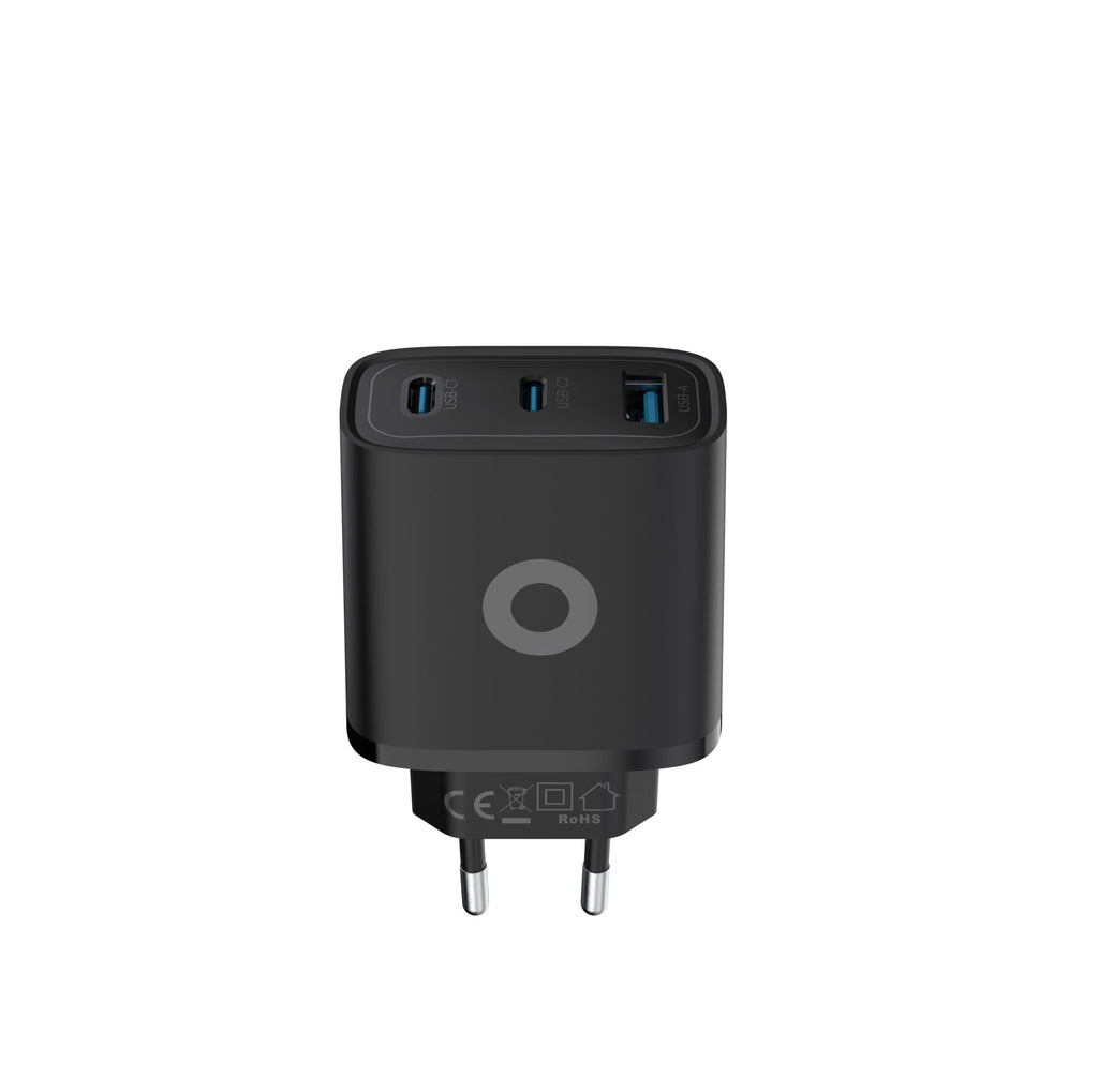 Mobile Origin GaN 40W Wall Charger MO13, black 1 USB-A + 2 USB-C