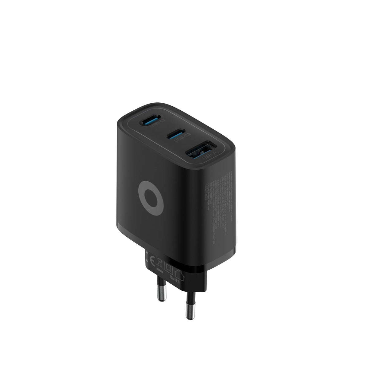 Mobile Origin GaN 40W Wall Charger MO13, black 1 USB-A + 2 USB-C